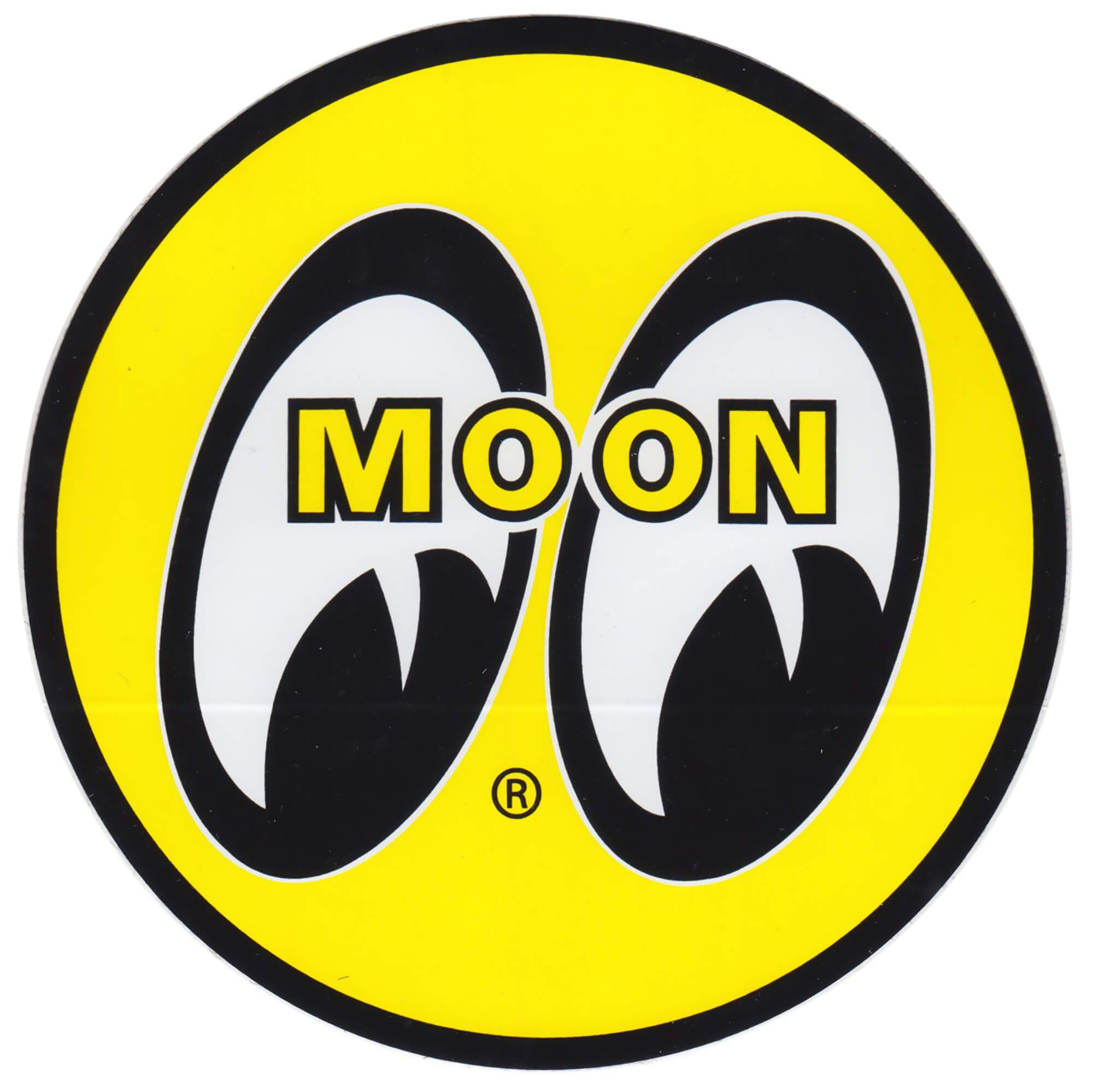 Mooneyes Moon Eyeball Logo Sticker - Large